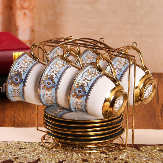 European-style Bone China Coffee Set British Afternoon Tea Cup Simple Household - Walfos® Kitchenware