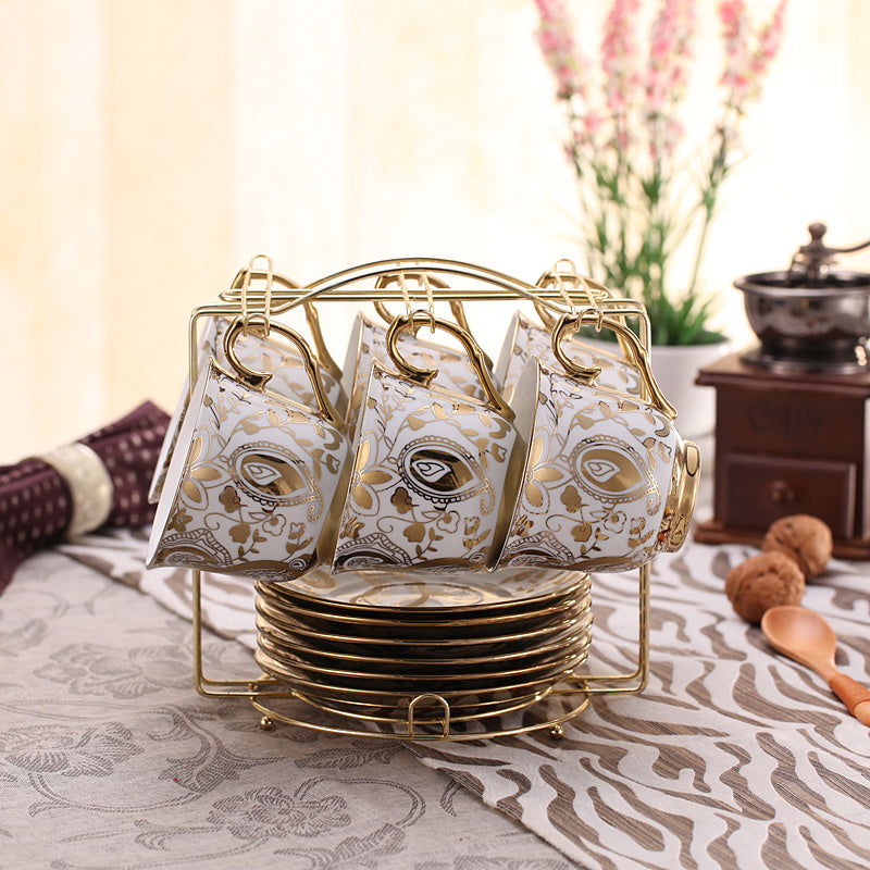 European-style Bone China Coffee Set British Afternoon Tea Cup Simple Household - Walfos® Kitchenware