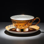 European Retro Coffee Cup Suit Bone China Good-looking - Walfos® Kitchenware