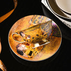 European Retro Coffee Cup Suit Bone China Good-looking - Walfos® Kitchenware
