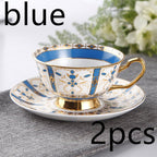 European Small Luxury Coffee Cup Set Bone China Tea Set Ceramic English Phnom Penh Black Tea Cup Flower Tea Cup - Walfos® Kitchenware