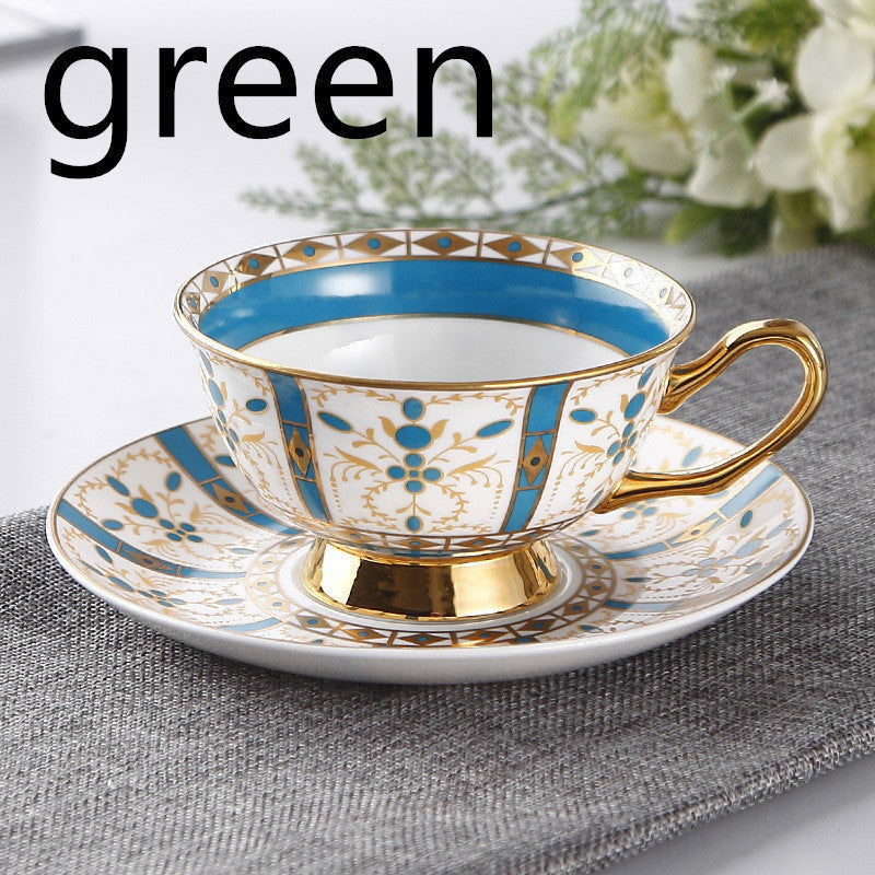 European Small Luxury Coffee Cup Set Bone China Tea Set Ceramic English Phnom Penh Black Tea Cup Flower Tea Cup - Walfos® Kitchenware