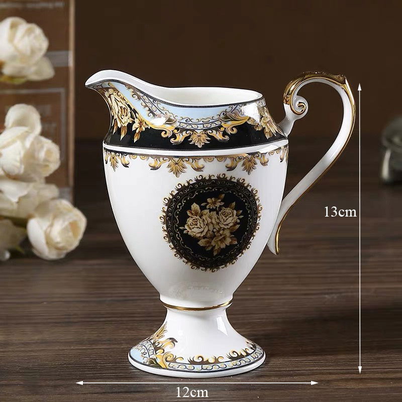 European Style Small Luxury Bone China Coffee Cup Saucer British Court - Walfos® Kitchenware