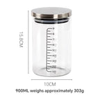 Fermentation culture dish with scale natural yeast rapid fermentation tank Fermentation tank Glass sealed bottle Baking device - Walfos® Kitchenware