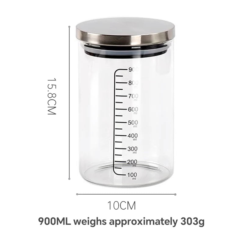 Fermentation culture dish with scale natural yeast rapid fermentation tank Fermentation tank Glass sealed bottle Baking device - Walfos® Kitchenware