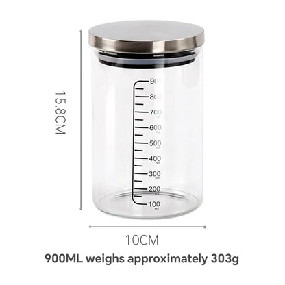 Fermentation culture dish with scale natural yeast rapid fermentation tank Fermentation tank Glass sealed bottle Baking device - Walfos® Kitchenware