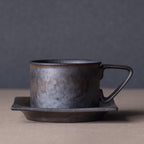 Flowing Year Coffee Cup Japanese Exquisite Cup And Saucer Set Creative Gilt Retro Mug Tea Cup Home - Walfos® Kitchenware