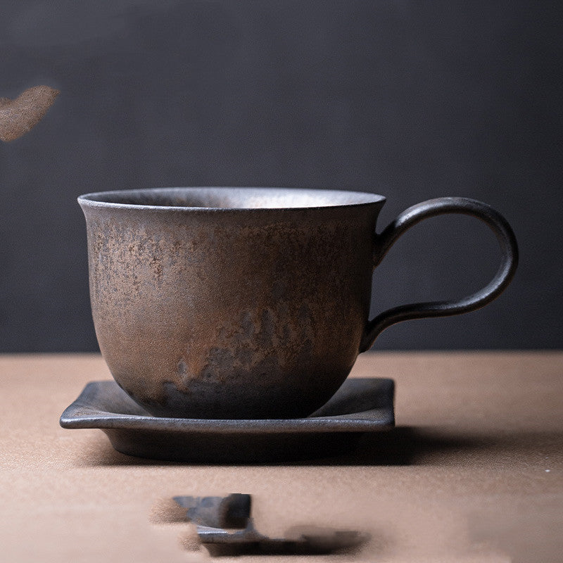 Flowing Year Coffee Cup Japanese Exquisite Cup And Saucer Set Creative Gilt Retro Mug Tea Cup Home - Walfos® Kitchenware