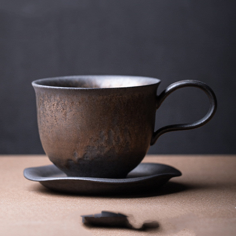 Flowing Year Coffee Cup Japanese Exquisite Cup And Saucer Set Creative Gilt Retro Mug Tea Cup Home - Walfos® Kitchenware