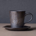 Flowing Year Coffee Cup Japanese Exquisite Cup And Saucer Set Creative Gilt Retro Mug Tea Cup Home - Walfos® Kitchenware