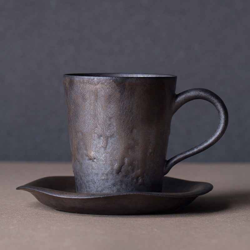 Flowing Year Coffee Cup Japanese Exquisite Cup And Saucer Set Creative Gilt Retro Mug Tea Cup Home - Walfos® Kitchenware