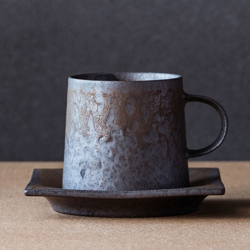 Flowing Year Coffee Cup Japanese Exquisite Cup And Saucer Set Creative Gilt Retro Mug Tea Cup Home - Walfos® Kitchenware