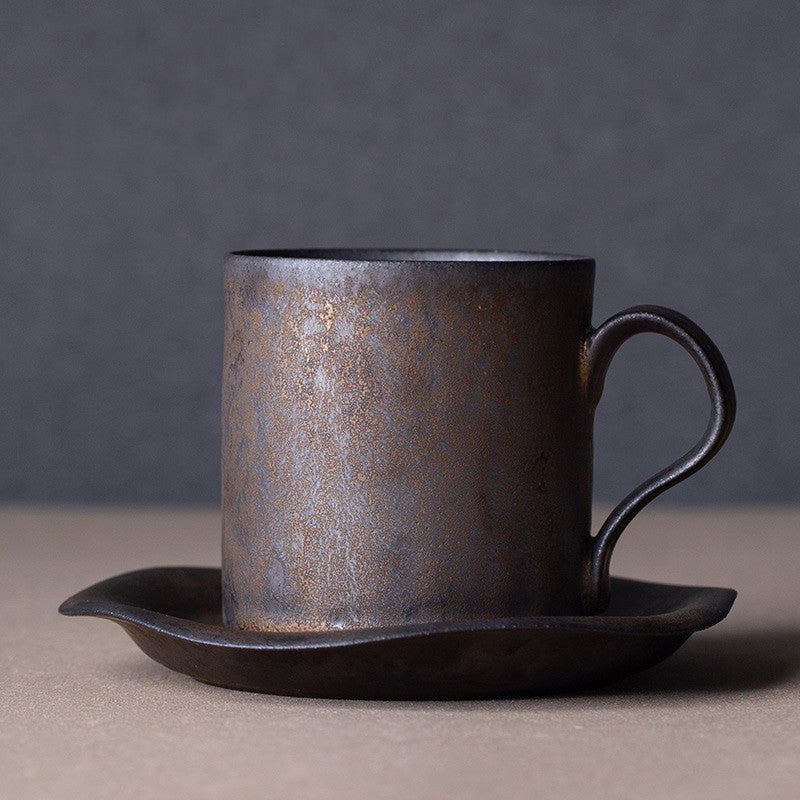 Flowing Year Coffee Cup Japanese Exquisite Cup And Saucer Set Creative Gilt Retro Mug Tea Cup Home - Walfos® Kitchenware