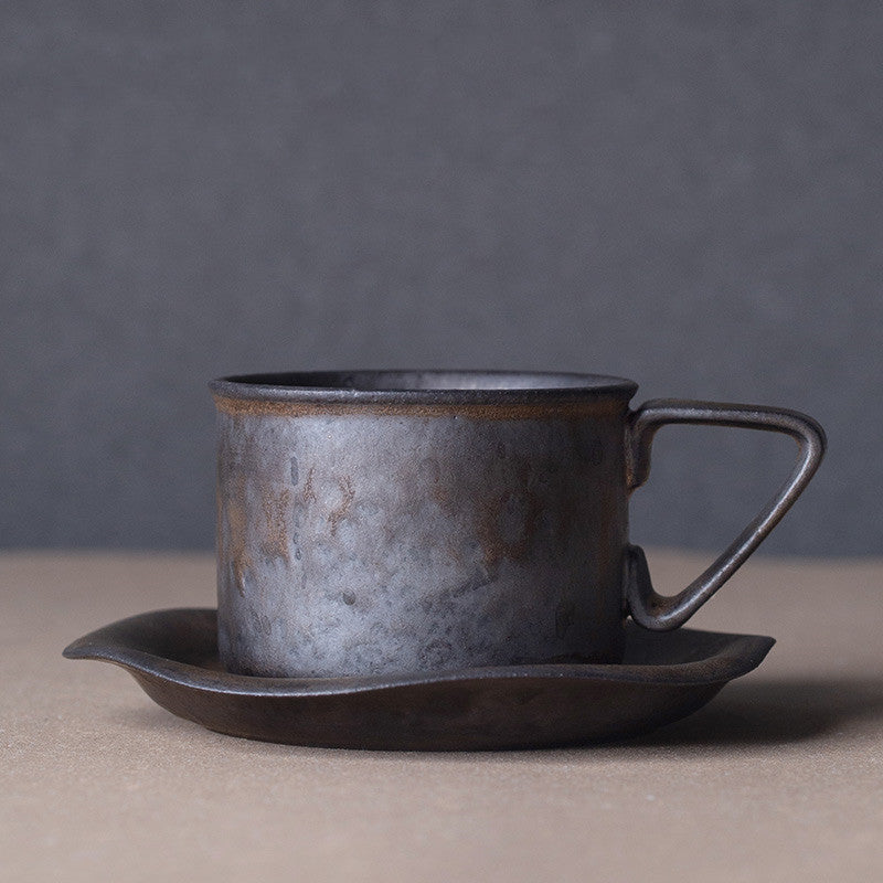 Flowing Year Coffee Cup Japanese Exquisite Cup And Saucer Set Creative Gilt Retro Mug Tea Cup Home - Walfos® Kitchenware