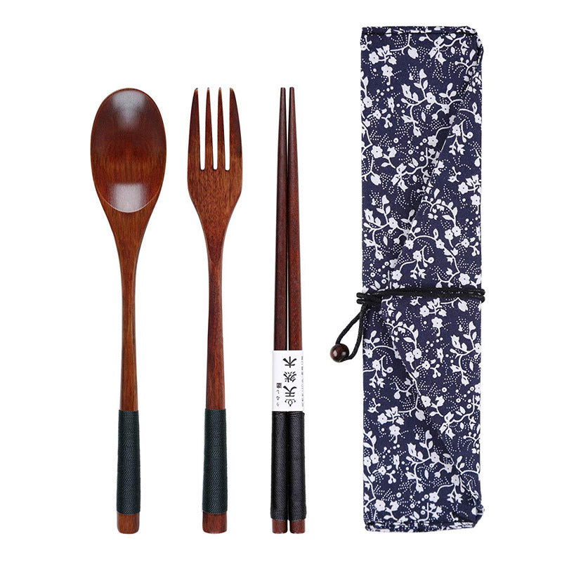 Free Shipping Japanese Style Chopsticks Spoon Set Portable Tableware Set - Walfos® Kitchenware