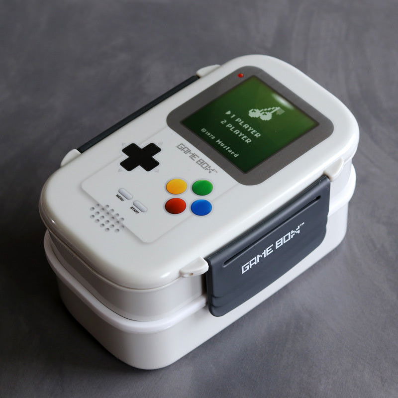 Game Machine Pattern Double Layer Bento Box - Walfos® Kitchenware