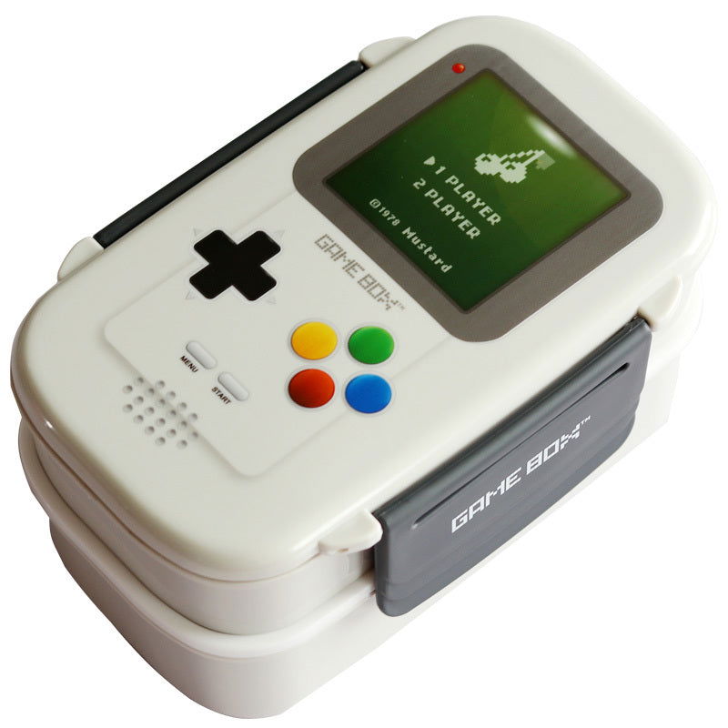 Game Machine Pattern Double Layer Bento Box - Walfos® Kitchenware
