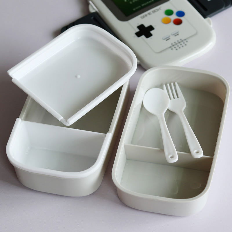 Game Machine Pattern Double Layer Bento Box - Walfos® Kitchenware