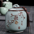 Ge Kiln Tea Jar Relief Sealed Tank Medium Tea Package Box - Walfos® Kitchenware