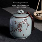 Ge Kiln Tea Jar Relief Sealed Tank Medium Tea Package Box - Walfos® Kitchenware
