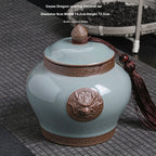 Ge Kiln Tea Jar Relief Sealed Tank Medium Tea Package Box - Walfos® Kitchenware