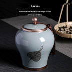 Ge Kiln Tea Jar Relief Sealed Tank Medium Tea Package Box - Walfos® Kitchenware
