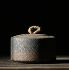 Gilded Ceramic Tea Pot Retro Sealed Pot Kiln - Walfos® Kitchenware