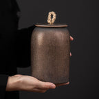 Gilt Iron Glazed Tea Pot Ceramic Airtight Pot Medium - Walfos® Kitchenware