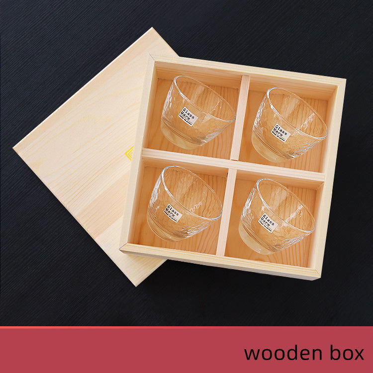 Hammer Pattern Small Wine Cup Birthday Gift Japanese Tea Set - Walfos® Kitchenware