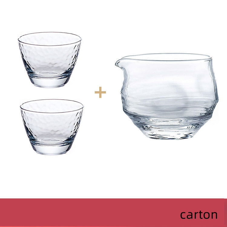 Hammer Pattern Small Wine Cup Birthday Gift Japanese Tea Set - Walfos® Kitchenware