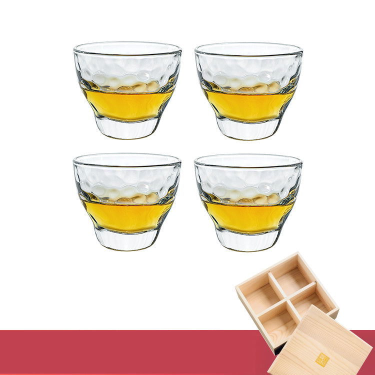Hammer Pattern Small Wine Cup Birthday Gift Japanese Tea Set - Walfos® Kitchenware