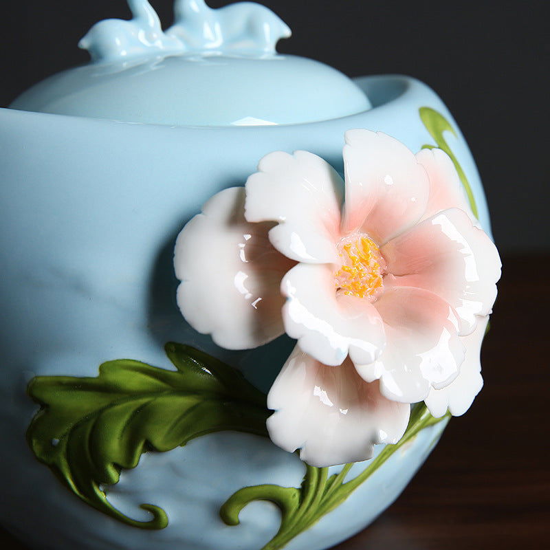 Hand-made Porcelain Sealed Tea Pot - Walfos® Kitchenware