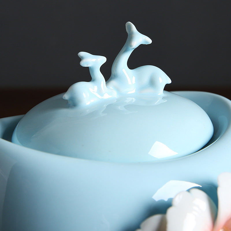 Hand-made Porcelain Sealed Tea Pot - Walfos® Kitchenware
