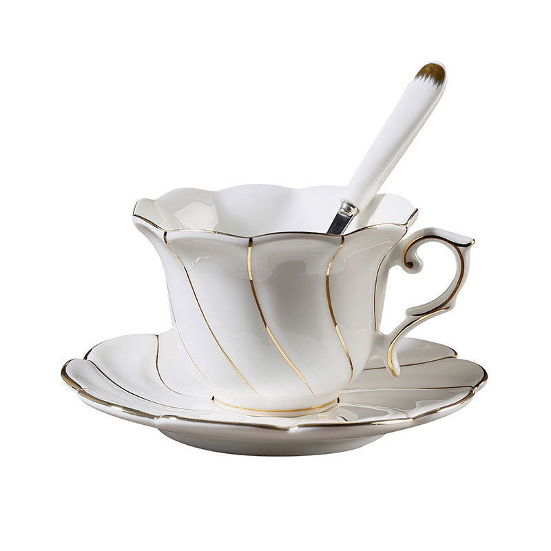 Handmade Gold Bone China Coffee Cup Set - Walfos® Kitchenware