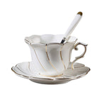 Handmade Gold Bone China Coffee Cup Set - Walfos® Kitchenware