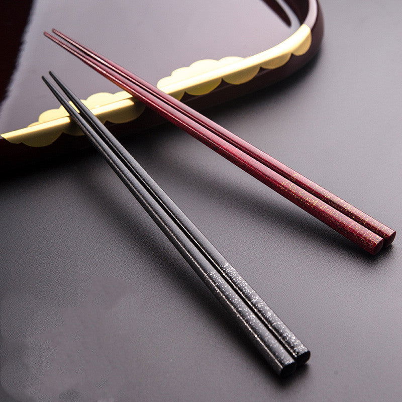 Handmade Solid Wood Chopsticks Japanese Home Starry Sky - Walfos® Kitchenware