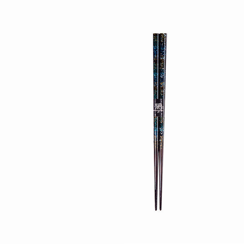 Handmade Solid Wood Chopsticks Japanese Home Starry Sky - Walfos® Kitchenware