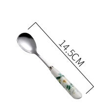 High-grade Bone China Coffee Cup And Saucer Set Flower Tea Afternoon Tea Ceramic Cup Household With Spoon - Walfos® Kitchenware
