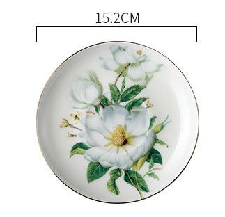High-grade Bone China Coffee Cup And Saucer Set Flower Tea Afternoon Tea Ceramic Cup Household With Spoon - Walfos® Kitchenware