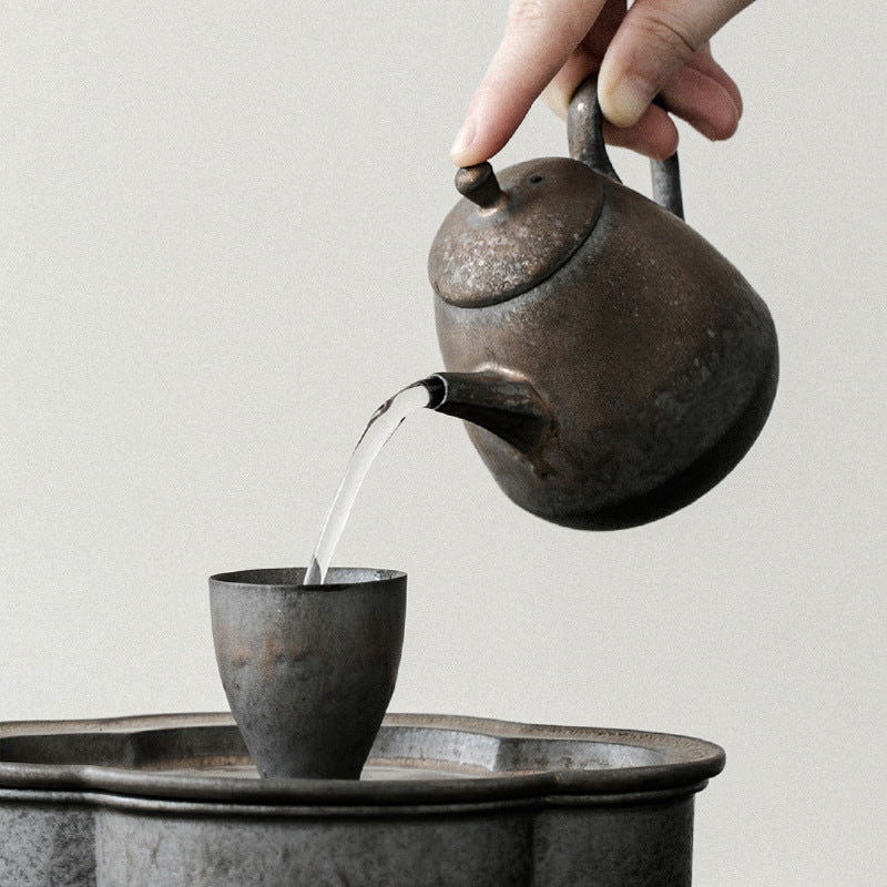 High Mountain Stream Kettle Tea Maker Ceramic Single Pot Kung Fu Tea Set Single Pot - Walfos® Kitchenware