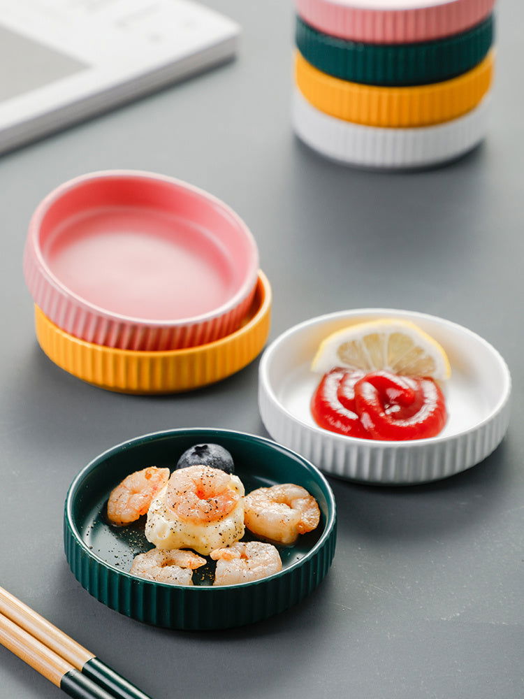 Home Ceramic Sauce Personalized Seasoning Small Dish Nordic Creativity - Walfos® Kitchenware