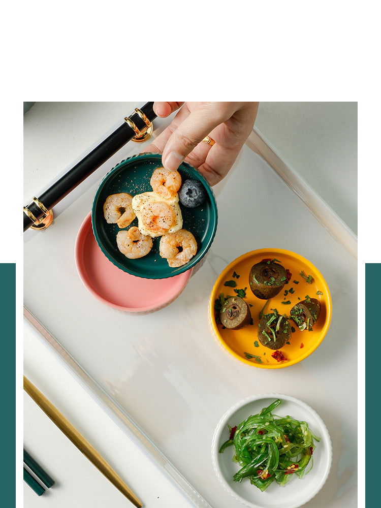 Home Ceramic Sauce Personalized Seasoning Small Dish Nordic Creativity - Walfos® Kitchenware