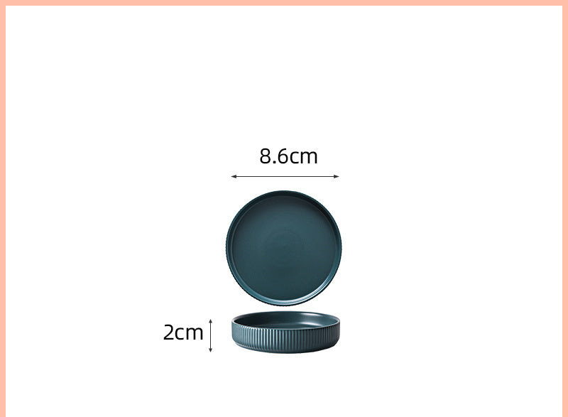 Home Ceramic Sauce Personalized Seasoning Small Dish Nordic Creativity - Walfos® Kitchenware