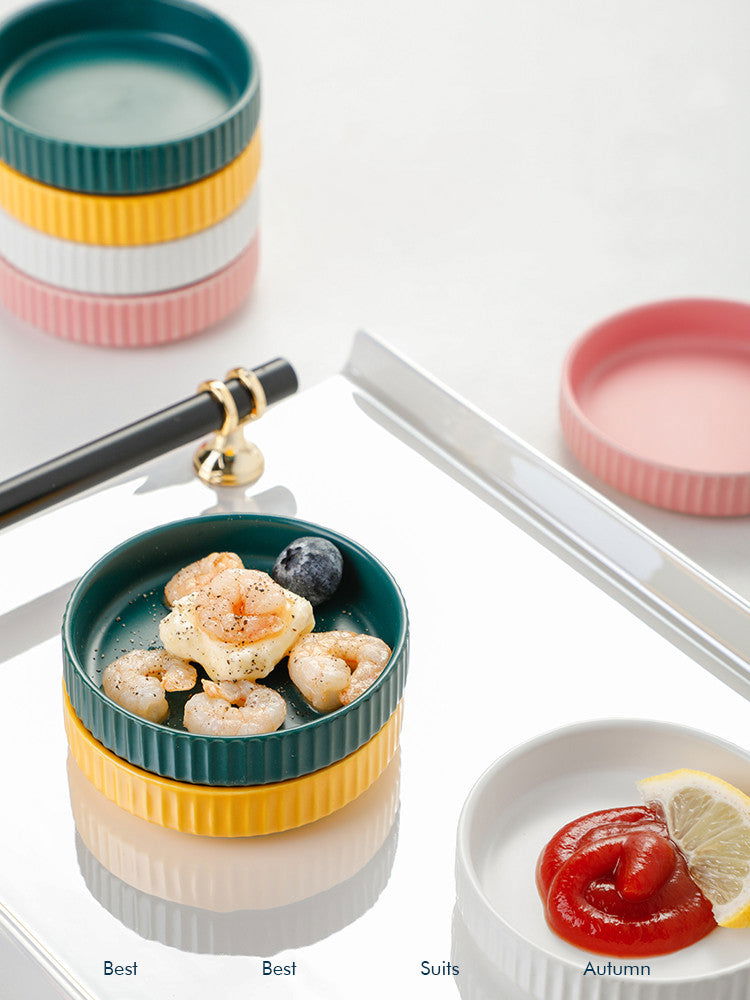 Home Ceramic Sauce Personalized Seasoning Small Dish Nordic Creativity - Walfos® Kitchenware