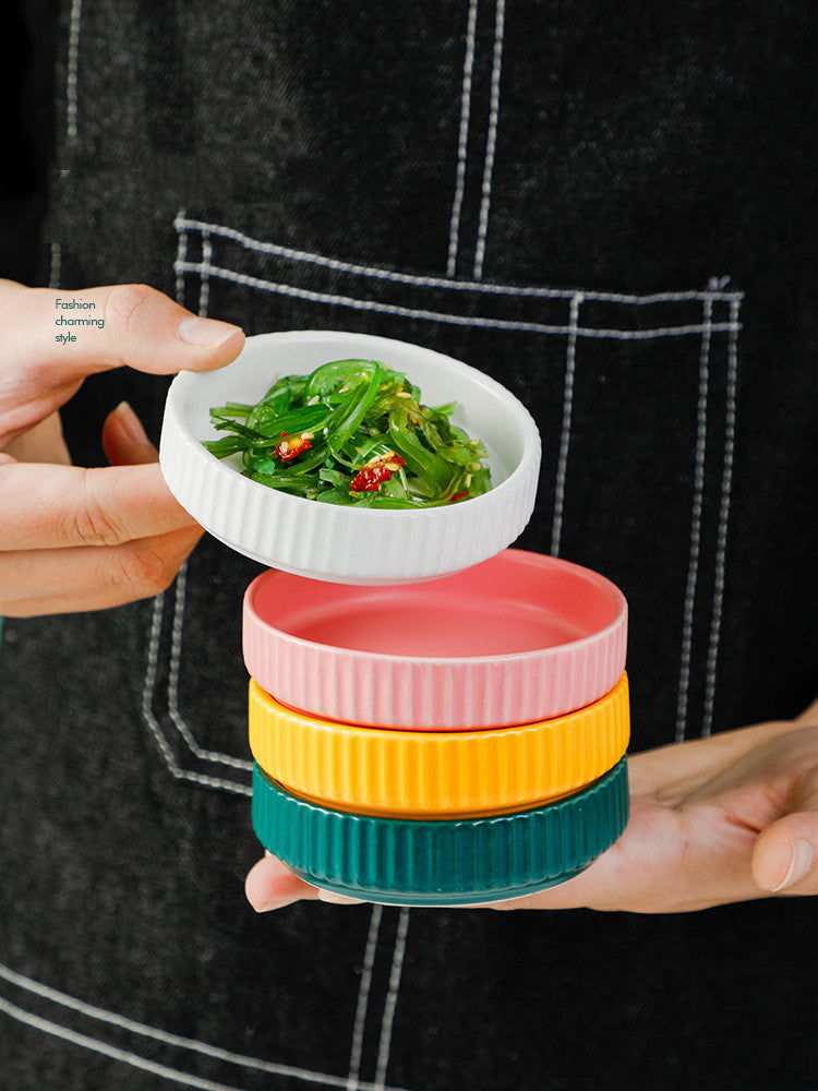 Home Ceramic Sauce Personalized Seasoning Small Dish Nordic Creativity - Walfos® Kitchenware