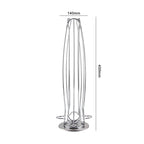 Hot Sale 40 Cups Iron Plating Coffee Shelves Kitchen Organizer Durable Storage Racks High Quality Rotary Storage Stainless Steel - Walfos® Kitchenware