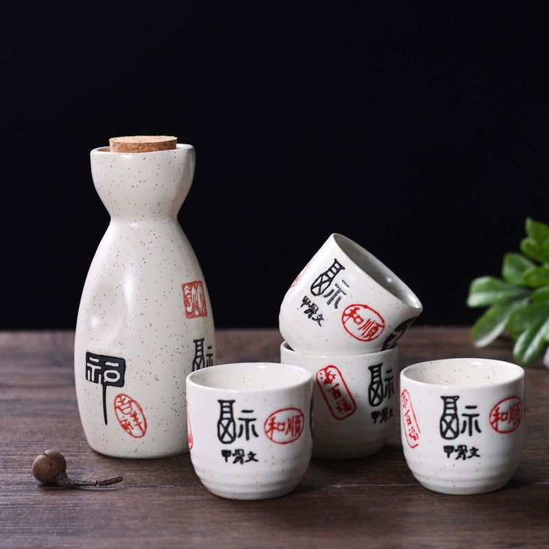 Household Ceramic Japanese Sake Bottle Set - Walfos® Kitchenware