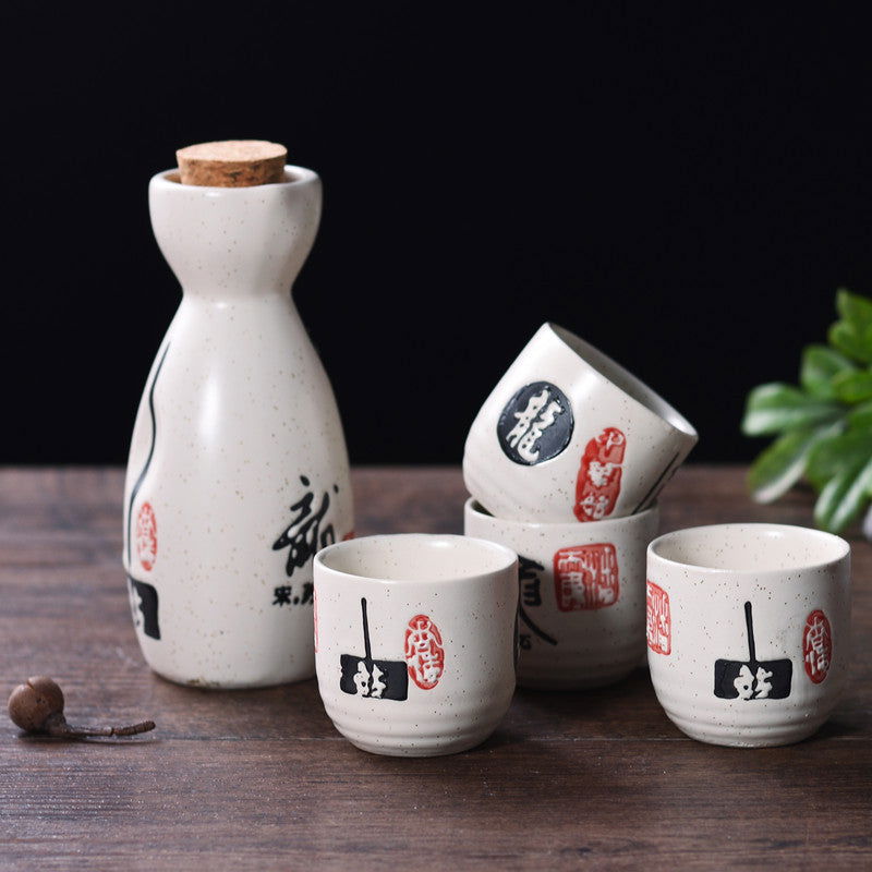 Household Ceramic Japanese Sake Bottle Set - Walfos® Kitchenware
