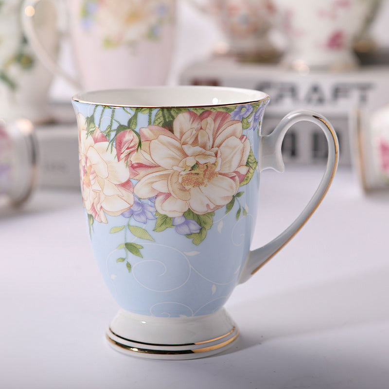 Household Creative Bone China Mark Office Cup - Walfos® Kitchenware