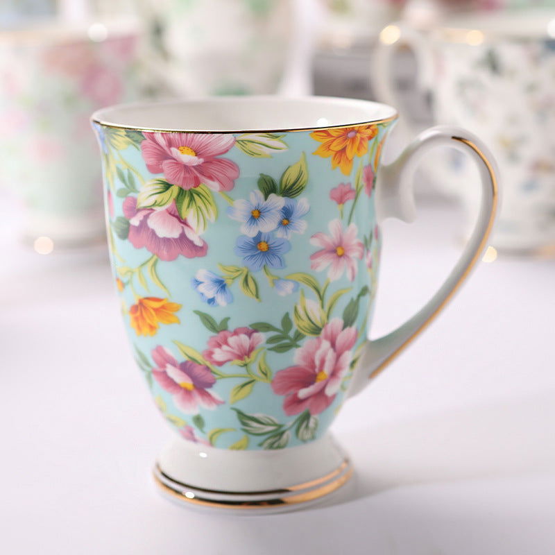 Household Creative Bone China Mark Office Cup - Walfos® Kitchenware